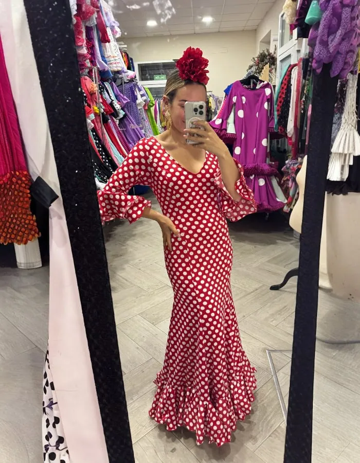 LBF Traje de flamenca Bata lycra. Talla 44 y 46