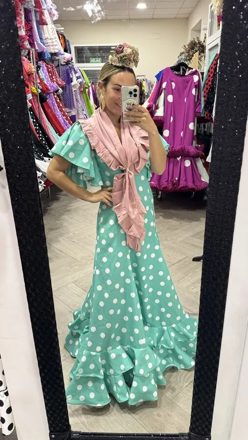 LBF Traje flamenca bata Miriam. Talla 40