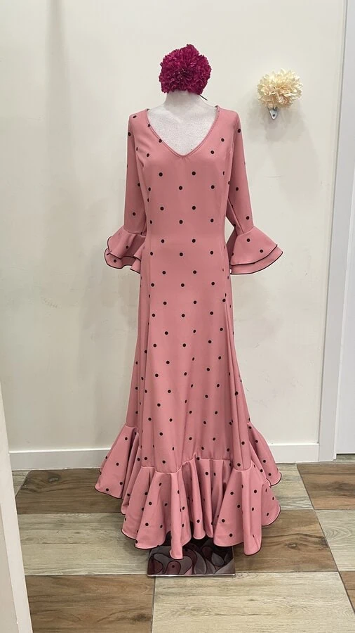 LBF Traje de flamenca bata nejas. Talla 56 - Imagen 2