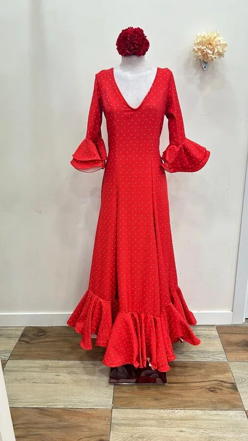 LBF Traje de flamenca bata nejas. Talla 56