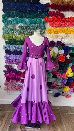 LBF Traje de flamenca Bodegones. Talla 38