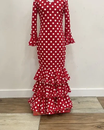LBF Traje de flamenca niña Lycra. Talla 8