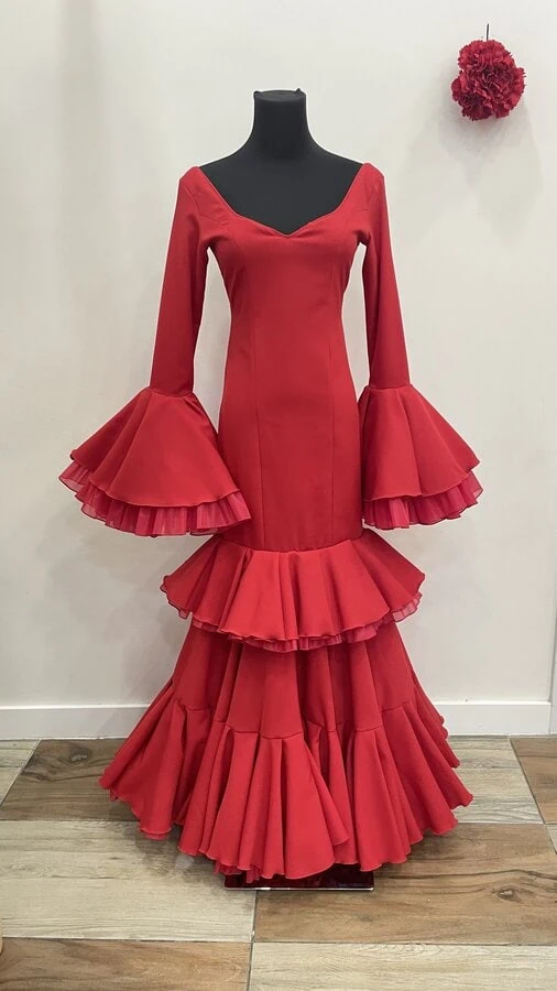 LBF Traje de flamenca Alejandra strech . Talla 34 a 48