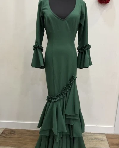 LBF Traje de Flamenca Carmín strech. Talla 40
