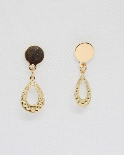 Pendientes niña aro dorado