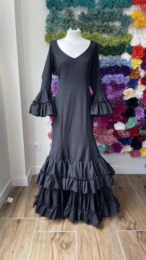 LBF Traje de flamenca Bata 24 canastera. Talla 48