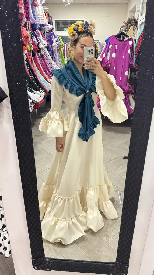 LBF Traje de flamenca Bata Canastera. Talla 38
