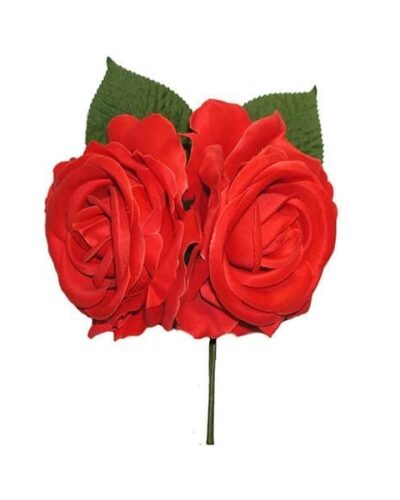 Ramillete dos rosas maxi naranja