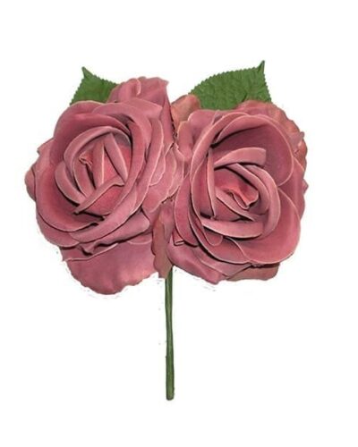 Ramillete dos rosas maxi rosa malva