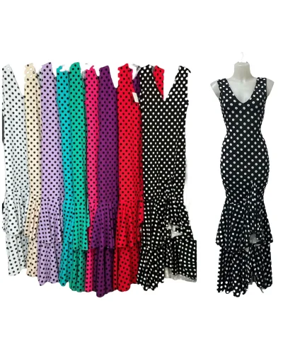 LBF Traje de flamenca Lycra. Tallas desde XS a XXL