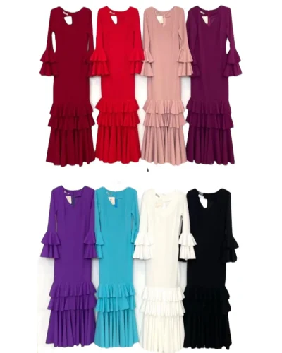 LBF Traje de flamenca Lycra. Tallas desde XS a XXL