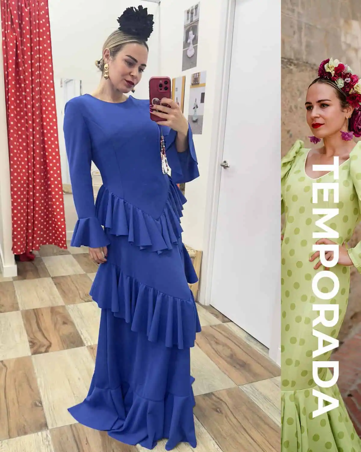 LBF Traje de flamenca volantes. Tallas xs a xxl - Imagen 2