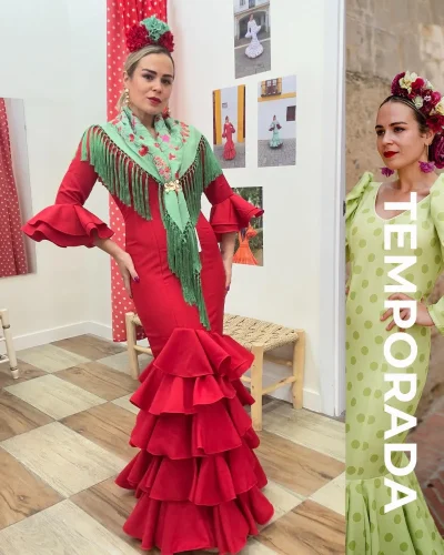 LBF Traje de flamenca strech Sevilla. Varias tallas 48-54 y colores