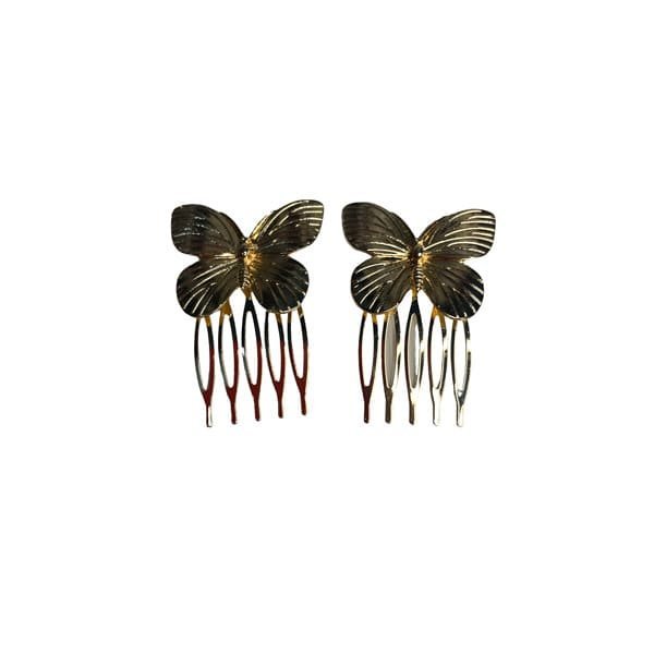 Packs de peines de mariposas doradas