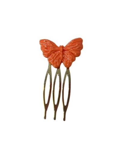Peine de mariposa naranja