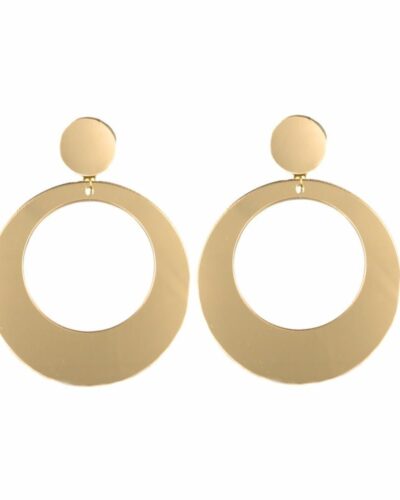 Pendientes metracrilato dorado