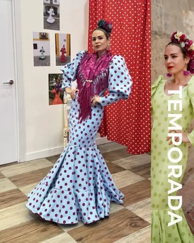 LBF Traje de flamenca Estefania. Tallas 34 a 48 varios colores