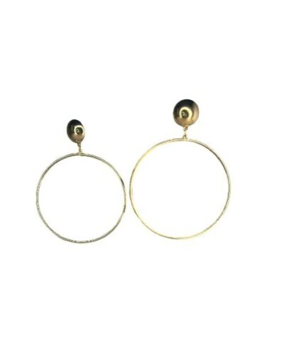 Pendientes aro fino dorado