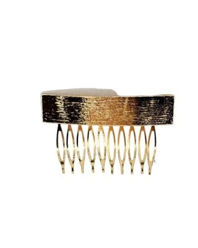 Peine rectangular dorado