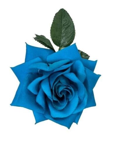 Flor rosa azul