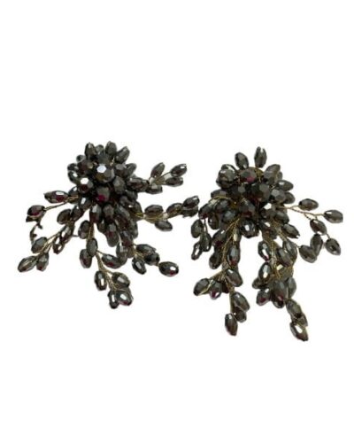 Pendientes estrella con piedras en plateadas