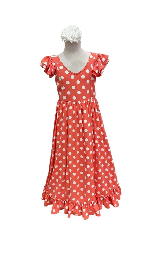 LBF Traje de flamenca bata Crepe. Talla 12