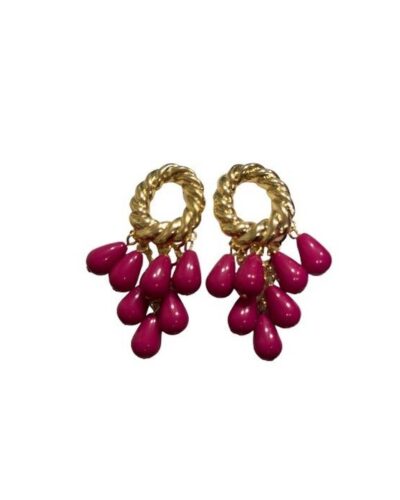 Pendientes lágrimas buganvilla