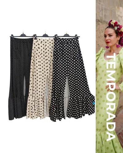 LBF Falda falda bolsillo lunar