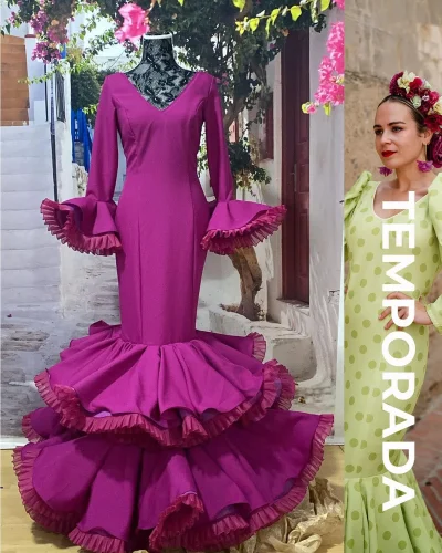 LBF Traje de flamenca Alexandra Strech. Talla 34 a 48 varios colores
