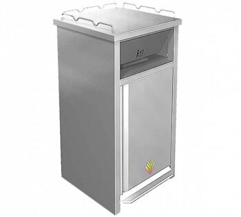 Fricosmos Contenedor Inox Vaciado Bandejas Fast-Food