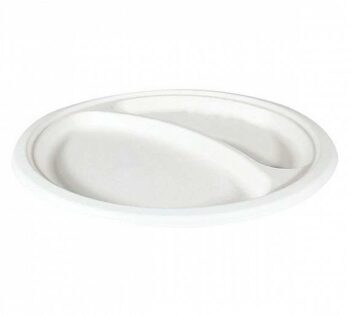 Plato Redondo Pulpa con 2 Compartimentos