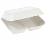 Caja Menú con Tapa Bisagra 2 Compartimentos