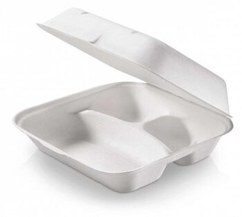 Caja Menú con Tapa Bisagra 3 Compartimentos