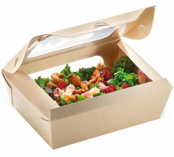 Caja Take Away Revestimiento Pla con Ventana