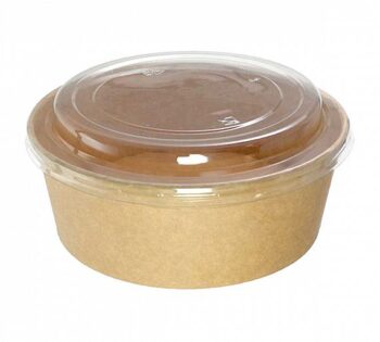 Packawin Ensaladera Kraft + Tapa PET