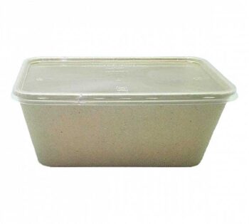 Packawin Envase Rectangular Trigo con Tapa PP