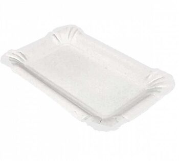 Bandeja Cartón Blanca (250 uds)