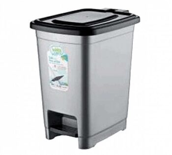 Batoy Papelera Gris Slim con Pedal