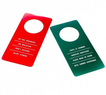 Bio Amenities Cartel No Molestar Rojo/Verde