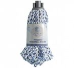 Blancoplata Fregona Microfibra Minitrenza Blanco/Azul