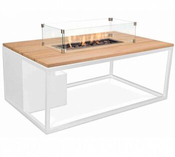 Butsir Fuego de Jardín Cosiloft 120 Blanca / Teca