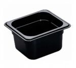 Cambro H-Pan Cubeta Negra Alta Temperatura GN 1/6
