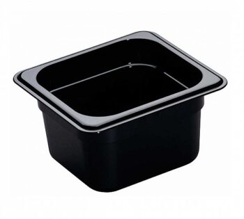 Cambro H-Pan Cubeta Negra Alta Temperatura GN 1/6