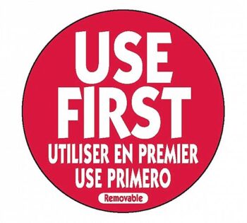 Cambro Rollo Etiquetas Use First