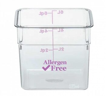 Cambro Recipiente CamSquare Allergen Free PE