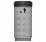 Cubis Papelera Trady Cabezal Reducido Base Pedestal PE