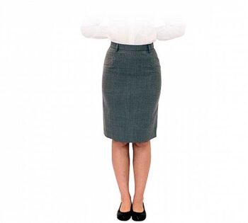 Dacobel Falda Gris 4038/6180 con Bolsillos