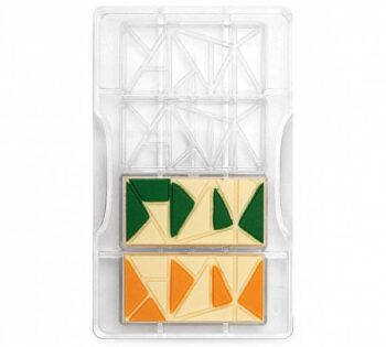 Decora Molde Policarbonato Tabletas Chocolate Líneas
