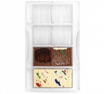 Decora Molde Policarbonato Tabletas Chocolate Madera