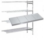 Distform Estantería Modular Angular Inoxidable Bandeja Lisa